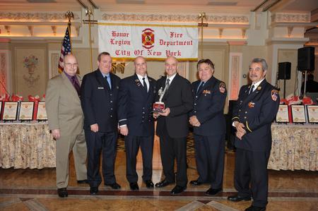 FDNY Commissioner Sal Cassano is Inducted into the Honor Legion
Past Pres. Tim Dowling,Treasurer Dan Ward, Pres. Paul Mastronardi, Commissioner Cassano, VP Buddy Ducalo, Past Pres. Phil Gaetani